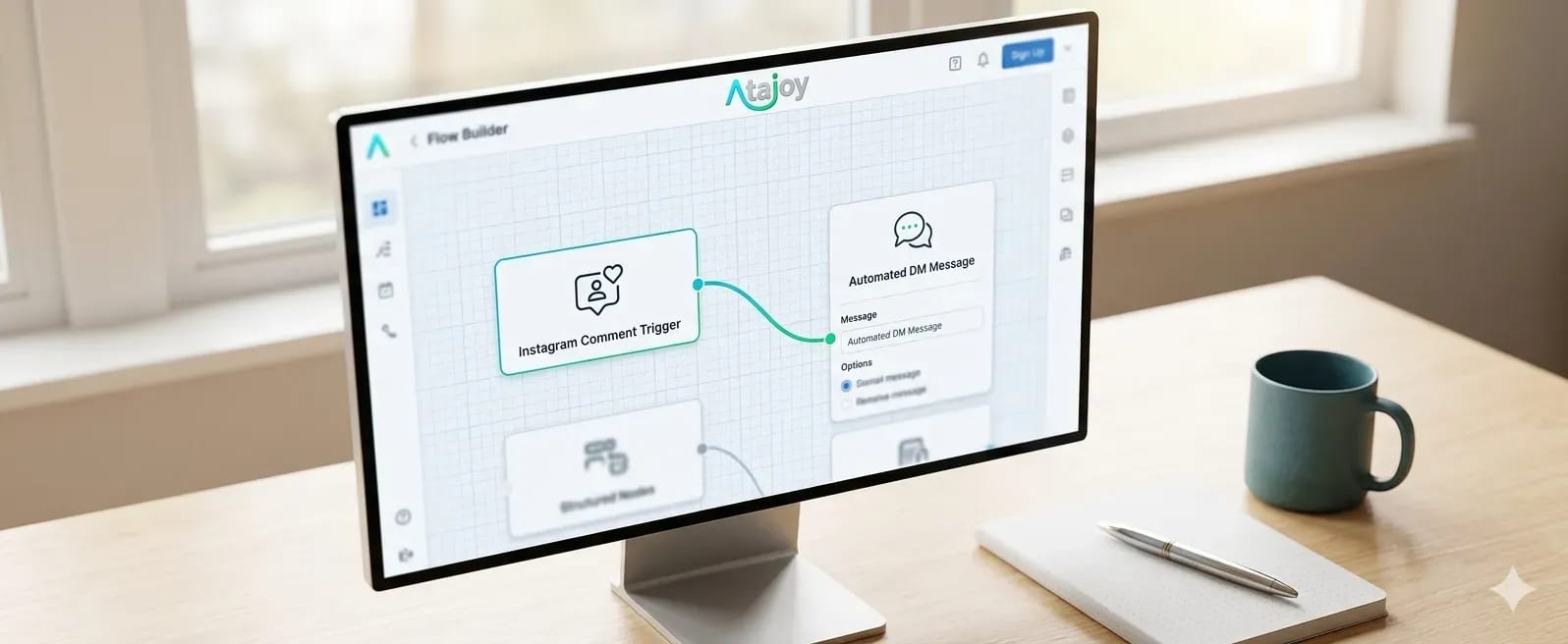 How Atajoy Instagram Comment to DM Tool Works